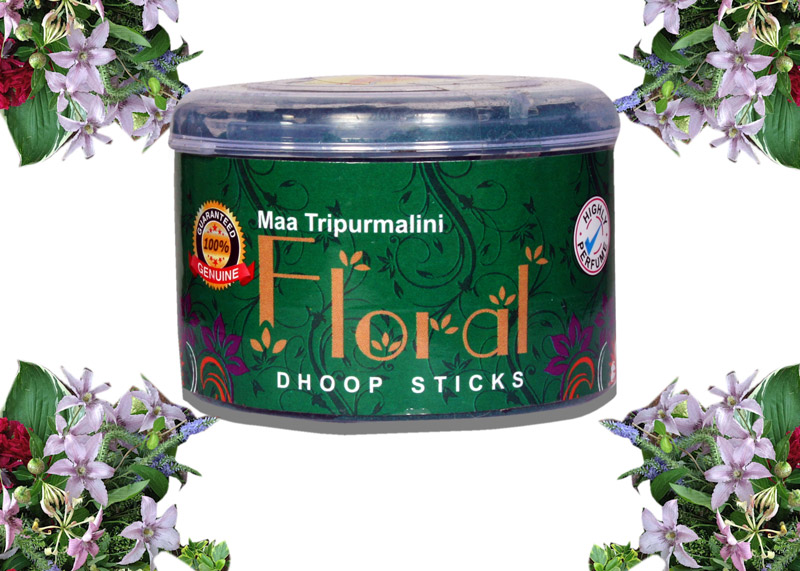 Floral Dhoop Sticks (Pack of 4) - Click Image to Close