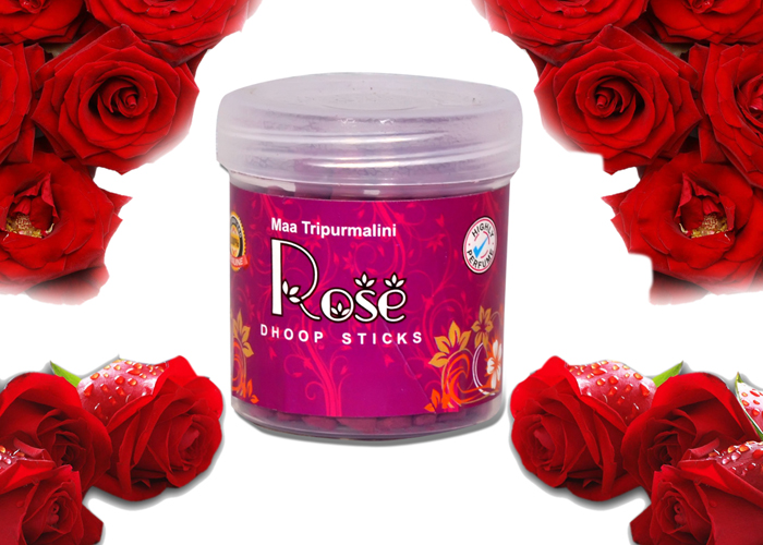 Rose Dhoop Sticks (Pack of 4) - Click Image to Close